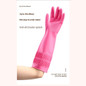 Water Resistant Rubber Cleaning Gloves Ergonomic Long Gloves for Dish Washing — image 8 of 8