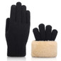 1Pair Winter Knit Gloves - Thermal Insulation for Cycling & Cold Weather, Double-Layer Wrist Cuff, Lightweight Soft & Comfortable, Perfect Gift for Birthday, Halloween & Christmas — image 12 of 15