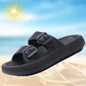 Double Buckle Adjustable 4cm Thickness Ultra Cushioning Sandals Slippers Soft Slide Sandals for Women Men Non-Slip Shower Shoes Bath Slippers Summer Beach Slides — image 35 of 36