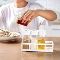 Kitchen Seasoning Spice Box Oil Pot Combination Storage Sealed Moisture-proof Spice Bottle Four Compartments Spice Jar — image 2 of 12
