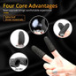 60pcs/50pcs/45pcs/40pcs/30pcs/20pcs Gaming Finger Sleeves Breathable Fingertips for Mobile Phone Game Controller Finger Thumb Sleeve Gloves Carbon Fiber Anti-Sweat Seamless Touch Screen Finger Covers — image 14 of 34