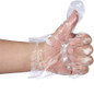200/100pcs Disposable PE Plastic Film Gloves,Leak-proof Useful Sanitary Gloves,Food Prep Gloves,print Transparent Protective Gloves for Barbecue, Cleaning, Dish washing, Restaurant,One Size Fits Most — image 13 of 16