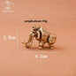 Antique Bronze Cute mammoth Miniature Figurines Desk Ornament Decorations Accessories Copper Animal Sculpture Home Decor Crafts — image 8 of 8