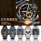 Herr Top Brand Luxury Blue Steel Quartz Chronograph Luxury Men Watch Blue Steel Men'S Watch Blue Dial — image 18 of 22
