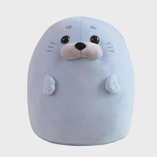 Plush Seal Pillow Stuffed Animal Cute Squishy Seal Plushie Soft Huggable Toy — image 3 of 9