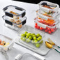 PP Food Storage Box Plastic Transparent Container Set with Lid Leakproof Kitchen Storage Bottle Jar Dry Food Jar Stackable Organizer Box for Freezer,Dishwasher, Oven, Microwave,Leftovers — image 10 of 36