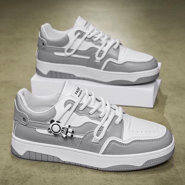 Trendy Chunky Sole Skate Shoes for Men - Casual Streetwear Sneakers — image 1 of 9