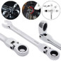 1pc/2pcs Metric Flex-Head Ratcheting Combination Wrench 72 Teeth 12 Point Dual-purpose Rachet Wrench Ended Spanner Hand Tools (6mm-24mm To Choose) — image 13 of 55