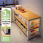 Multifunctional Kitchen Storage Cabinet with Microwave Stand and Cutting Board — image 12 of 58