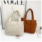 Stylish Corduroy Tote Bag for Women Large Capacity Commuter Shoulder Bag Minimalist Design Crossbody Bag Fashionable and Versatile — image 34 of 61