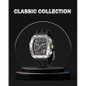 Mens Watches Luxury Tonneau Watches For Men Waterproof 50M Analog Replica Watch Chronograph Calendar Date MenS Dress Business Work Watch Diver Large Square Face Wristwatch — image 6 of 9