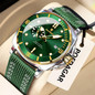 Luxury Trendy Man Wristwatch Square Dial Waterproof Luminous Date Week Men Watch Simple Business Quartz Leather Men's Watches Reloj — image 20 of 31