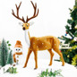 1/4pcs Christmas Reindeer Stuffed Animal, Deer Stuffed Animal, Deer Plush, Cute Stuffed Deer Plush Toy for Gifts Xmas Decor — image 6 of 22