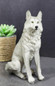 Cries Of The Night Sitting Alpha Grey Direwolf Wolf Home Decor Figurine 6"H — image 11 of 11