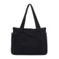 Stylish Corduroy Tote Bag for Women Large Capacity Commuter Shoulder Bag Minimalist Design Crossbody Bag Fashionable and Versatile — image 5 of 61