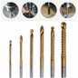 6Pcs/Set 3-8mm HSS Cobalt Drill Bits Set Twist Drill Titanium Drilling Spiral Screw Metric Composite Tap Drill for Drilling Cut Grooving — image 4 of 19