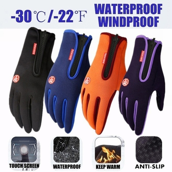 Winter Warm Bike Motorcycle Riding Mountaineering Gloves Outdoor Sports Gloves Tactical Gloves Ski Gloves  Plus Size XS-8XL — image 1 of 15