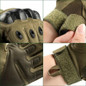Tactical Gloves for Men, Full Finger Gloves Touchscreen Motorcycle Gloves with Palm Pads for Motorcycle Cycling Tactical Training Airsoft Paintball Shooting Hunting Hiking Camping Climbing — image 4 of 17