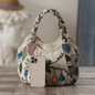 Handmade small flower ethnic style handbag, retro multi-compartment lightweight and durable handbag ethnic style fringed small bag — image 10 of 11