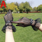 Women Summer Uv-proof Driving Gloves Mesh Fishnet Gloves Lace Mittens Full Finger Girls Lace Fashion Gloves — image 18 of 22
