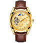 TEVISE Swiss Automatic Tourbillon Watch for Men - Waterproof Luxury Business Chronograph with Stainless Steel Band — image 9 of 25