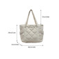 Womens Shoulder Bag Large Capacity Armpit Bag Casual Handbags Students School Bag Commuting Bag Qulited Underarm Bag — image 15 of 17