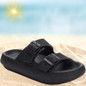 Double Buckle Adjustable 4cm Thickness Ultra Cushioning Sandals Slippers Soft Slide Sandals for Women Men Non-Slip Shower Shoes Bath Slippers Summer Beach Slides — image 36 of 36