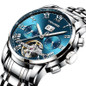 TEVISE Tourbillon Calendar Watch for Men | Classic Mechanical Timepiece with Date Display — image 14 of 17