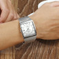 Black Business Mens Watches Square Dial Waterproof En Acier Inoxydable Montre-Bracelet Hommes Montres Quartz Watch WWOOR Uhren Herren Wasserdicht — image 10 of 22