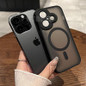 New Black Frosting Translucent Antiskid Case for iPhone 16 15 14 13 12 11 Pro Max Plus Lens Protect Magsafe Magnetic Matte Cover — image 5 of 14