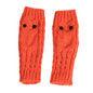 Knitted Half Finger Gloves Owl Pattern Gloves Fingerless Thumb Hole Gloves — image 14 of 15