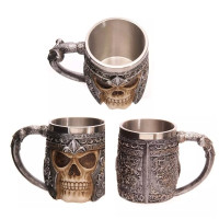 Fashion Creative Skull Cup Stainless Steel Coffee Tea Cup Cool Popular Gifts Collection 400ml — image 2 of 8