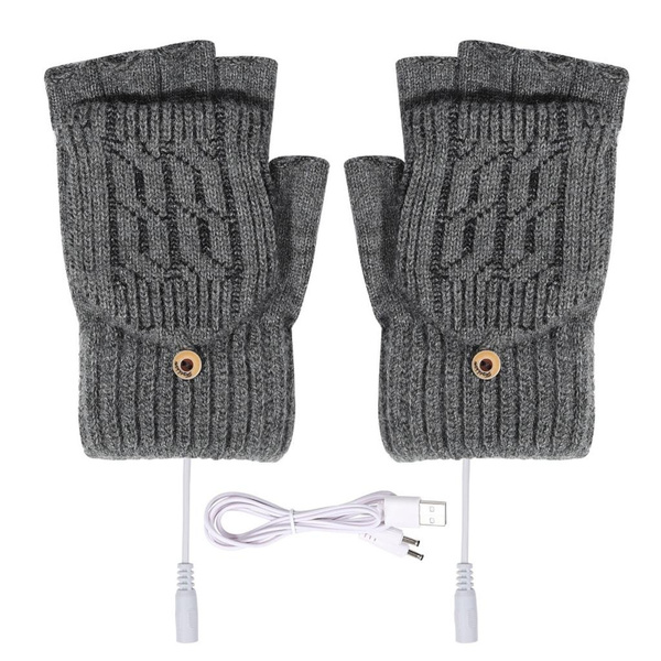 Stylish Heated Thicken Gloves Unisex Teens Warm Gloves Gloves for Christmas — image 1 of 12