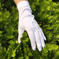 Adult White Gloves for Ceremony School Boys and Girls White Elastic Gloves — image 9 of 10