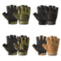 4 Colors Army Combat Military Fitness Anti-slip Breathable Half Finger Fingerless Tactical Gloves — image 4 of 16