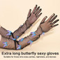 Long Gloves Evening Dress Gloves Bachelorettes Party Gloves Butterfly Gloves — image 14 of 15