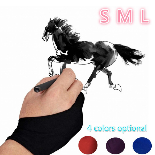 Two Finger Painting  Drawing Gloves  Digital Board Anti Collision  Special Gloves  Writing  Drawing  Gloves  Two Finger Gloves — image 1 of 22
