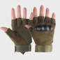 Tactical Gloves Hard Shell Half-Finger Grip Training Cut-Resistant Wear-Resistant Mountaineering Combat Protection Fitness — image 4 of 31