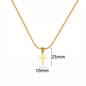 Stainless Steel AAA+ CZ Small Pendant Necklace For men Lover's Golden Chain Big Cross Necklace Gold Plated Cross Religious Jewelry — image 9 of 15