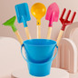 Beach Toy Outdoor Sand Play Bucket Toy with Shovel Rake Garden Planting Toy Bathtub Water Play Toy Kids Educational Toy — image 11 of 12