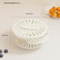 Double-Layer Kitchen Colander with Lid – Thick Fruit & Veggie Strainer, Refrigerator Storage Container — image 9 of 11