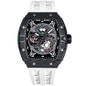 Watchs For Men Automatic  Luxury Tonneau Watch  Energy Storage Indicator  Sapphire Glass  50M Waterproof  Fluororubber Strap  Gifts For Men — image 6 of 8