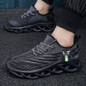 Men's fashion breathable lace-up knitted sneakers, various colors, casual outdoor running and walking shoes, lightweight men's shoes — image 11 of 16