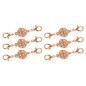 6PCS/12PCS Magnetic Jewelry Clasps with Lobster Clasp, Strong Magnetic Rhinestone Clasps for Jewelry Making Necklace Bracelet Connector and Extender — image 12 of 18