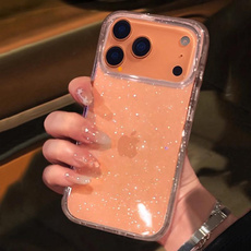 Luxury Fashion Bling Glitter Transparent Phone Case For iPhone 17 Pro Max 16 15 14 13 12 11 XS X XR 7 8 16 Plus 16E 17 Air Cover — image 3 of 10