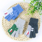 Vintage Cartoon Pattern Knitted Gloves Girls Thick Glove Windproof — image 7 of 16