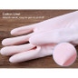 3 Pack Reusable Cleaning Gloves Latex Free, Dishwashing Gloves With Cotton Flock Liner And Embossed Palm, Waterproof Household Gloves For Laundry, Gardening (Small) — image 7 of 9