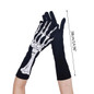 1pair Halloween Cosplay Skull Hand Shape Gloves Full Finger Mitten Carnival Outdoor Gloves Skeleton Gloves for Boys Girls BAN — image 9 of 11