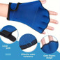 New 1 Pair/ 2 Pairs Webbed Swim Gloves, Unisex Swimming Gloves Aquatic Swim Training Gloves Fitness Water Resistance Training Gloves for Swimming and Diving with Wrist Strap — image 6 of 58