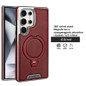 360 ° Rotating Bracket Leather Case,For Samsung Galaxy S24 S23 S25 Ultra S25Edge Wireless Charging Phone Protective Back Cover — image 9 of 13
